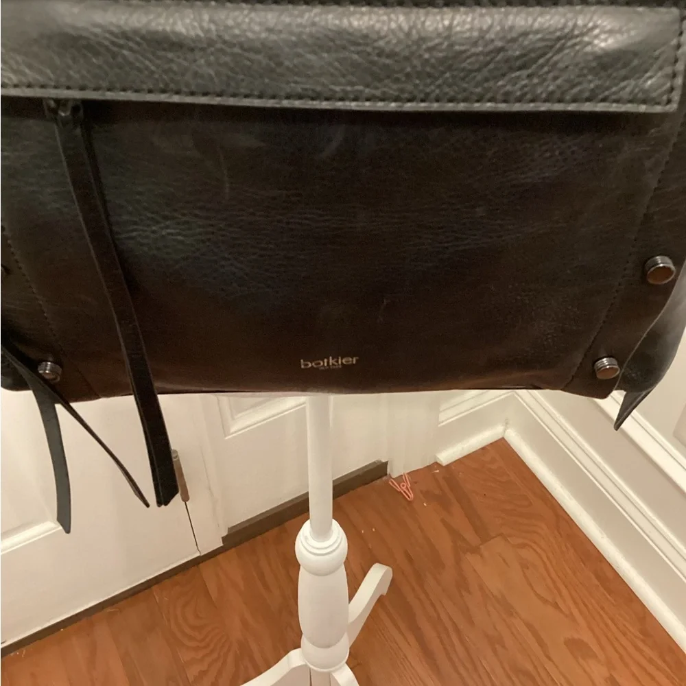 Black Leather Backpack